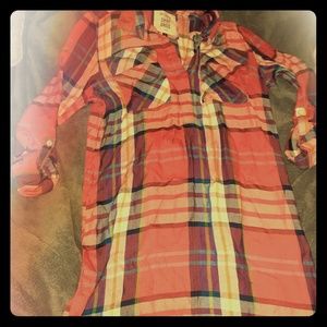Plaid Shirt Dress